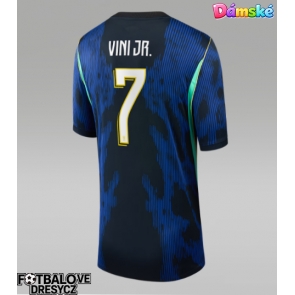 Brazílie Vinicius Junior #7 Dámské Venkovní Dres MS 2026 Krátký Rukáv Brazílie Vinicius Junior #7 Dámské Venkovní Dres MS 2026 Krátký Rukáv
